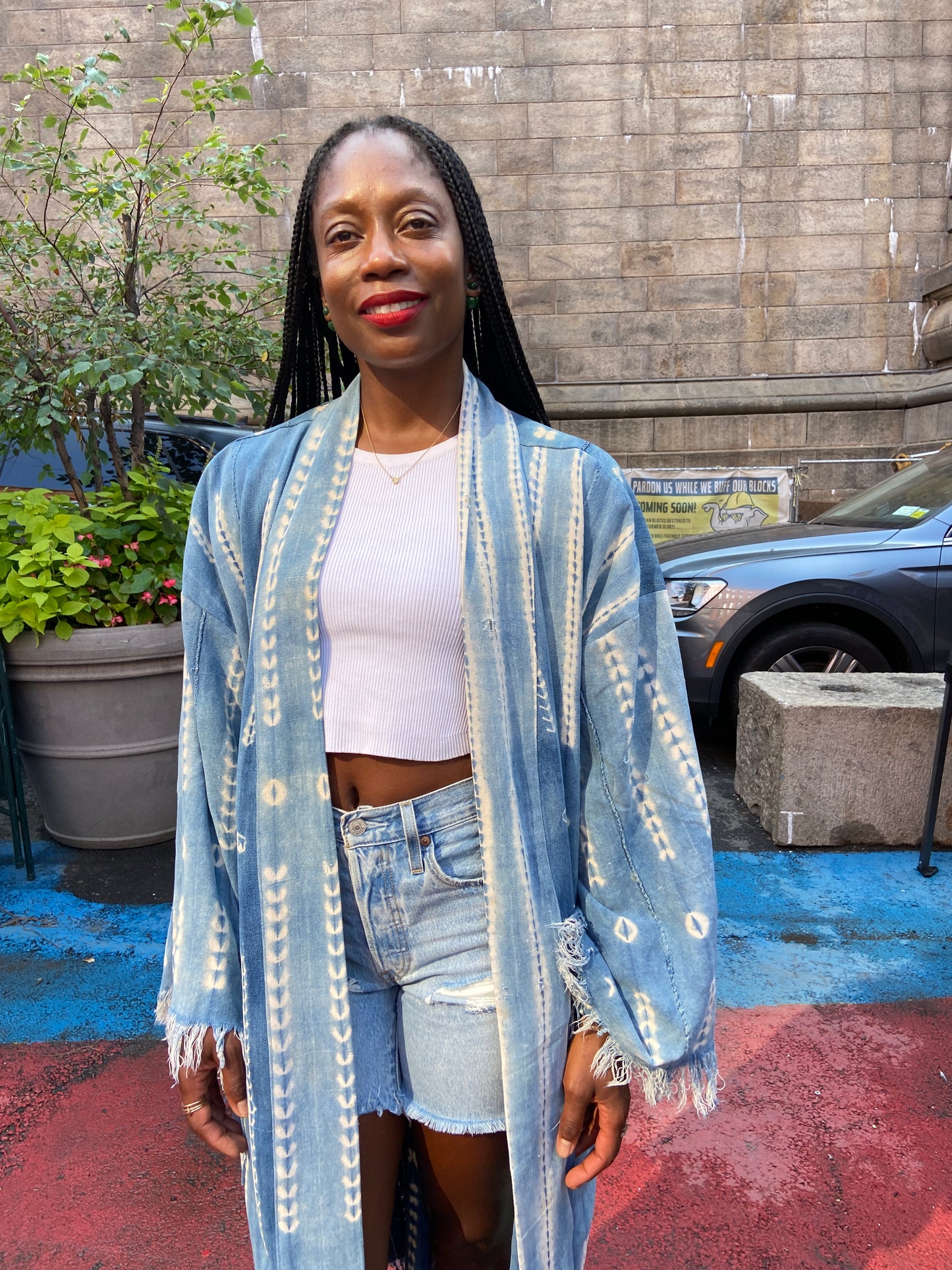 The Vintage Mudcloth Kimono