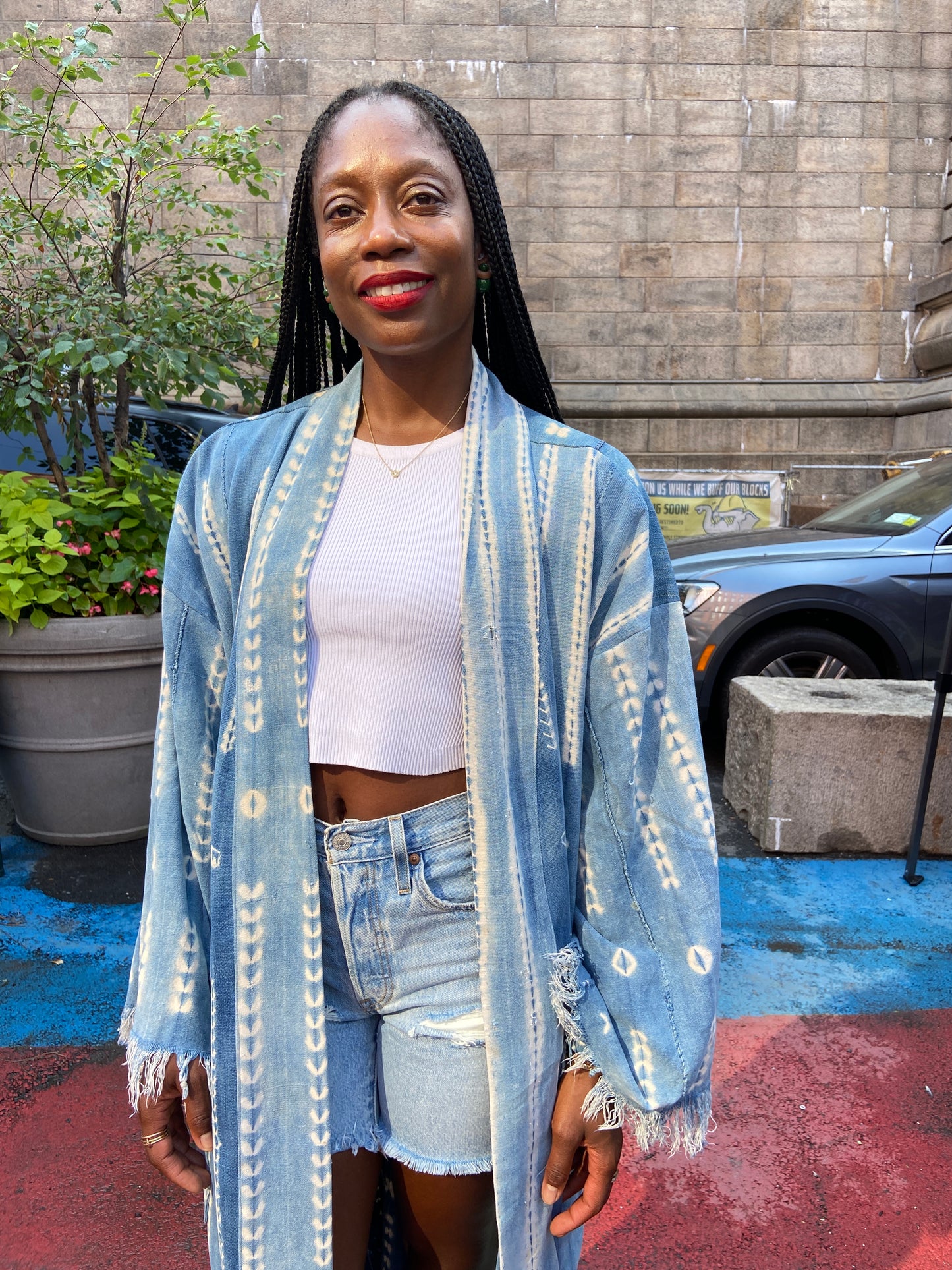 The Vintage Mudcloth Kimono
