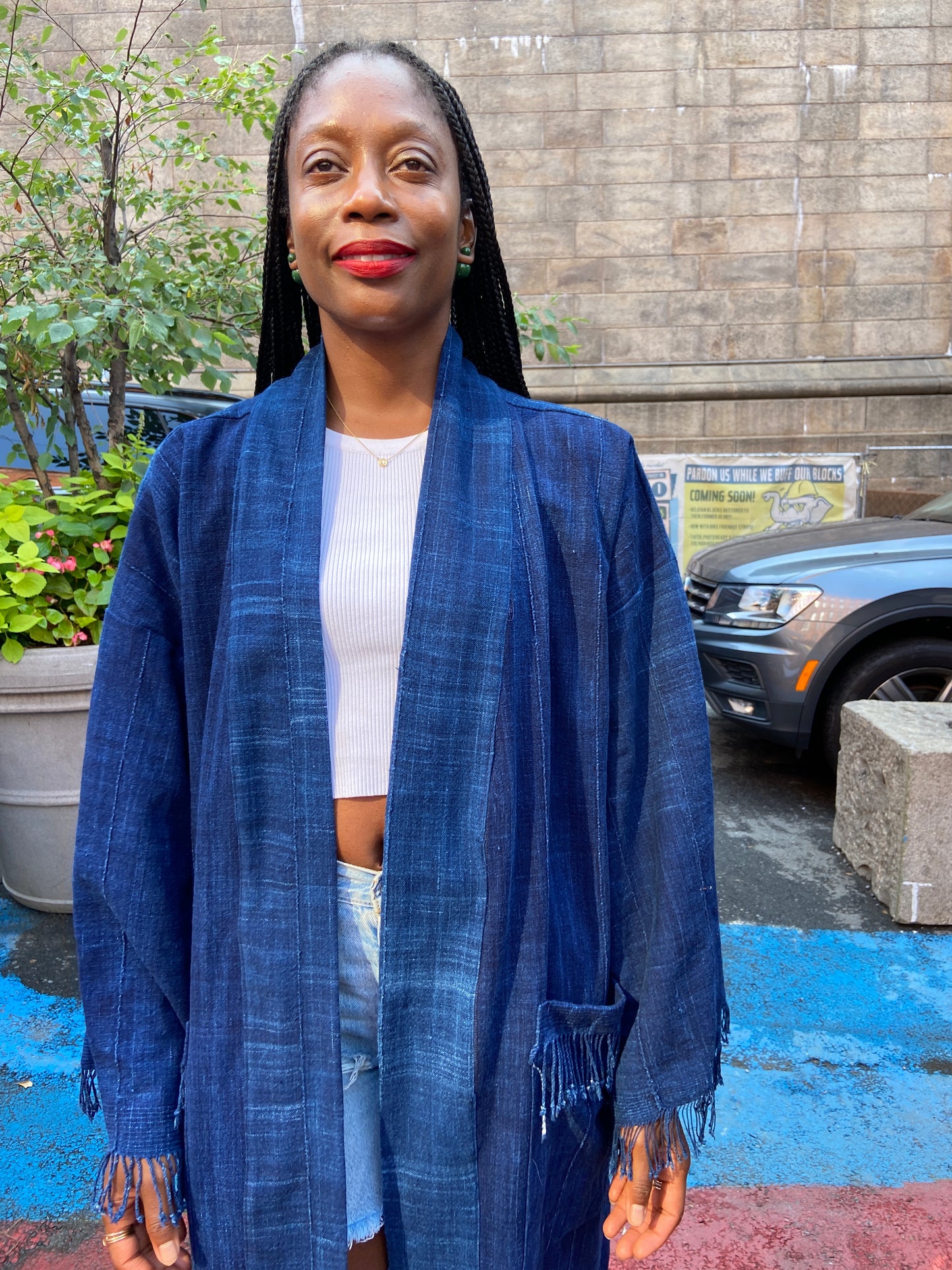 The Vintage Mudcloth Kimono
