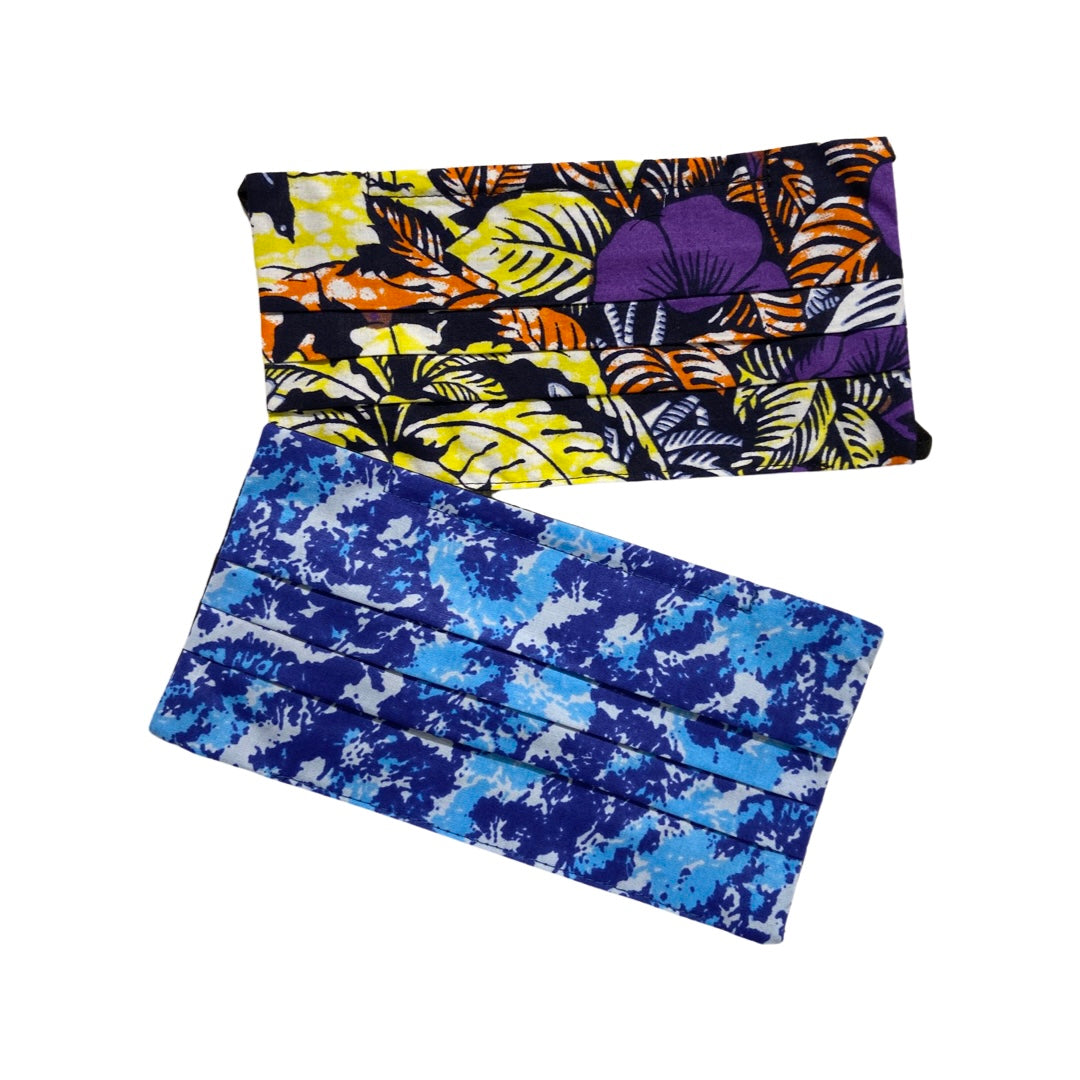 Islander Pleated Face Mask Set(2)