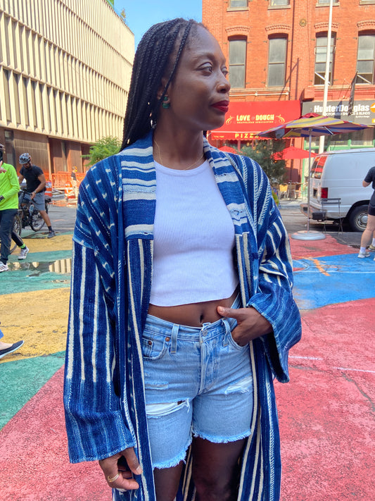The Vintage Mudcloth Kimono
