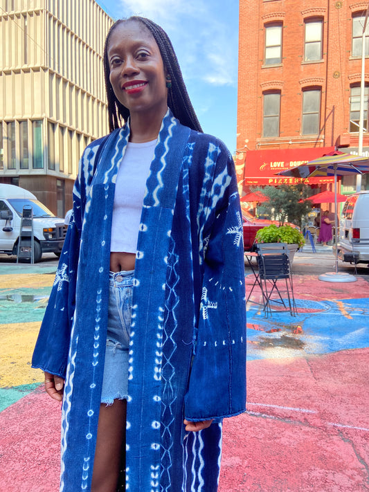The Vintage Mudcloth Kimono