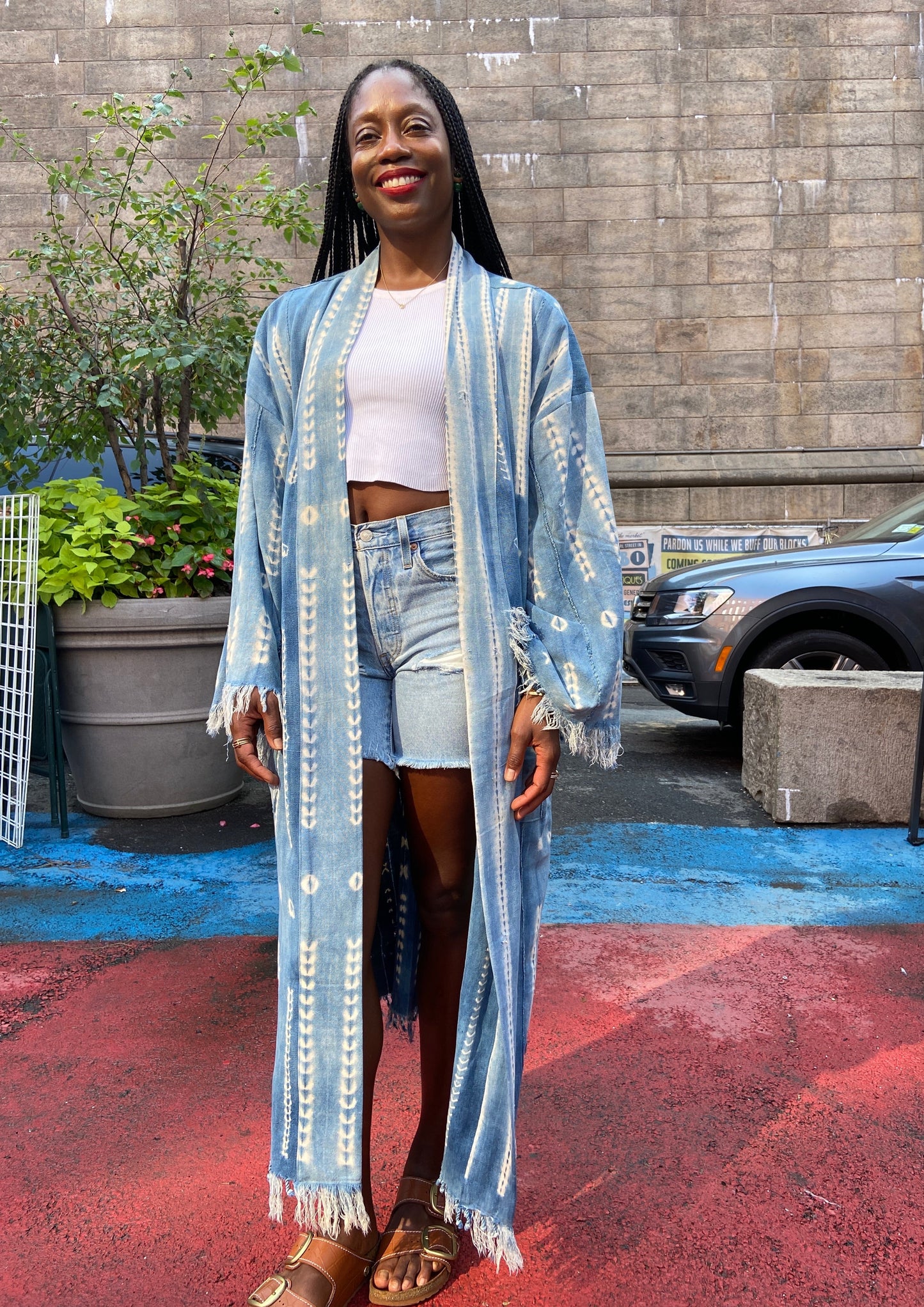 The Vintage Mudcloth Kimono
