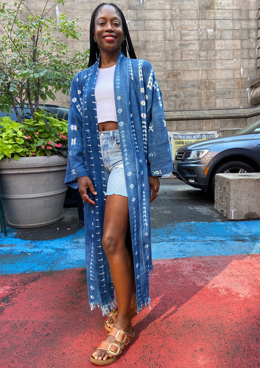 The Vintage Mudcloth Kimono