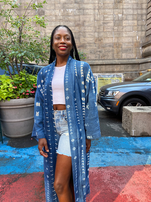 The Vintage Mudcloth Kimono