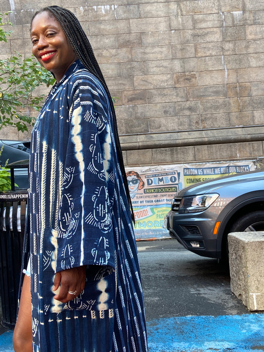 The Vintage Mudcloth Kimono