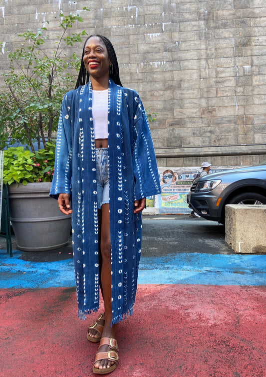 The Vintage Mudcloth Kimono