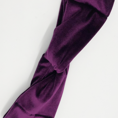 Plum Velvet Headband